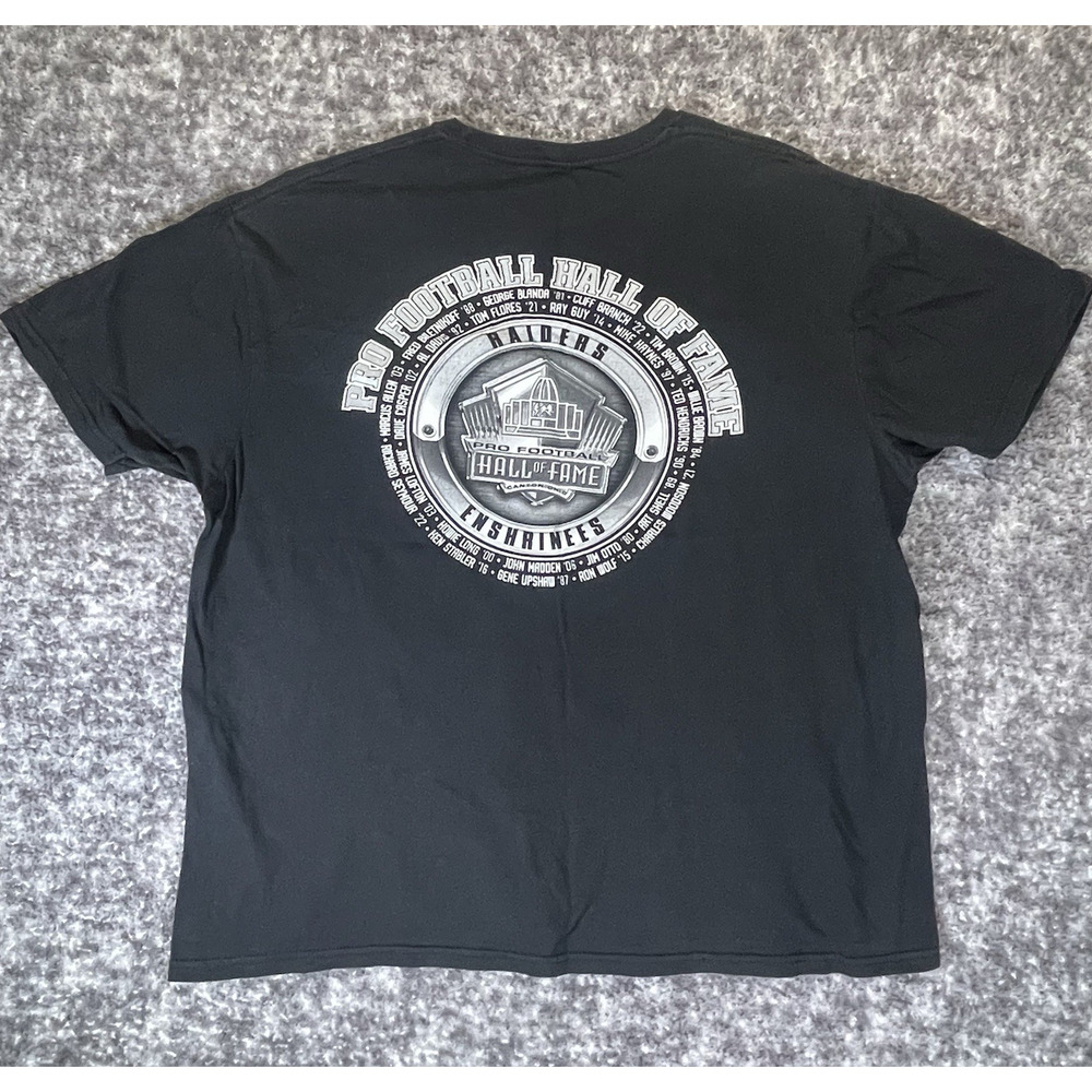 Oakland / Las Vegas Raiders NFL Pro Football Hall of Fame Enshrines T-Shirt XL